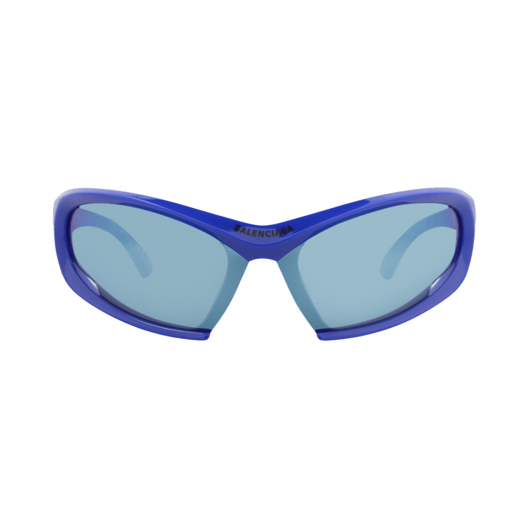Balenciaga Shield-Frame Bio Injection Sunglasses — Blue