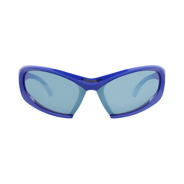 Balenciaga Shield-Frame Bio Injection Sunglasses — Blue