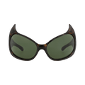 Balenciaga Shield-Frame Bio Injection Sunglasses — Brown