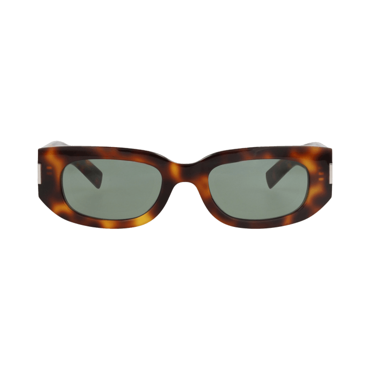 Saint Laurent Round-Frame Recycled Acetate Sunglasses — Brown