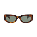Saint Laurent Round-Frame Recycled Acetate Sunglasses — Brown
