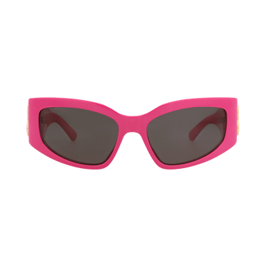 Balenciaga Cat Eye-Frame Recycled Acetate Sunglasses — Pink