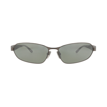 Balenciaga Square-Frame Metal Sunglasses — Silver