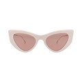 Gucci Cat Eye-Frame Injection Sunglasses — Cream