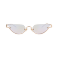 Gucci Cat Eye-Frame Metal Sunglasses — Gold
