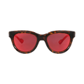 Gucci Round-Frame Injection Sunglasses — Brown