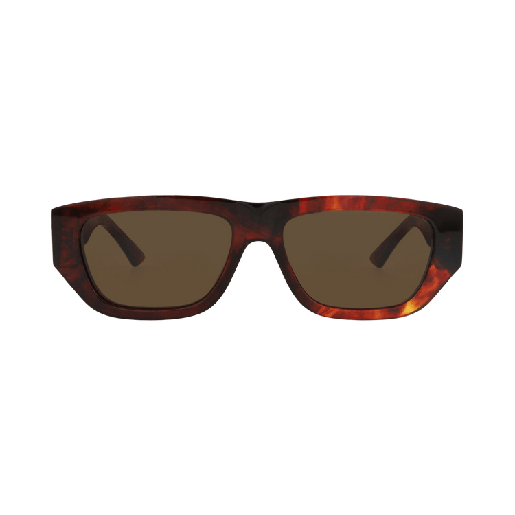 Bottega Veneta Square-Frame Recycled Acetate Sunglasses — Brown