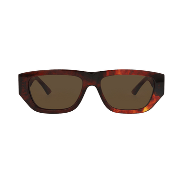 Bottega Veneta Square-Frame Recycled Acetate Sunglasses — Brown