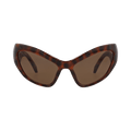 Balenciaga Cat Eye-Frame Bio Injection Sunglasses — Brown
