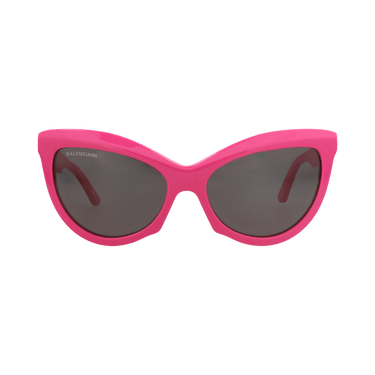 Balenciaga Cat Eye-Frame Acetate Sunglasses — Pink