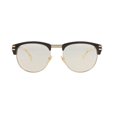 Gucci Square-Frame Recycled Acetate Sunglasses — Brown
