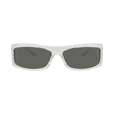 Gucci Shield-Frame Injection Sunglasses — Grey