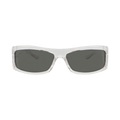 Gucci Shield-Frame Injection Sunglasses — Grey