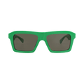 Bottega Veneta Square-Frame Recycled Acetate Sunglasses — Green