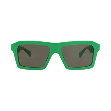 Bottega Veneta Square-Frame Recycled Acetate Sunglasses — Green