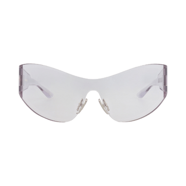 Balenciaga Shield-Frame Nylon Sunglasses — Grey