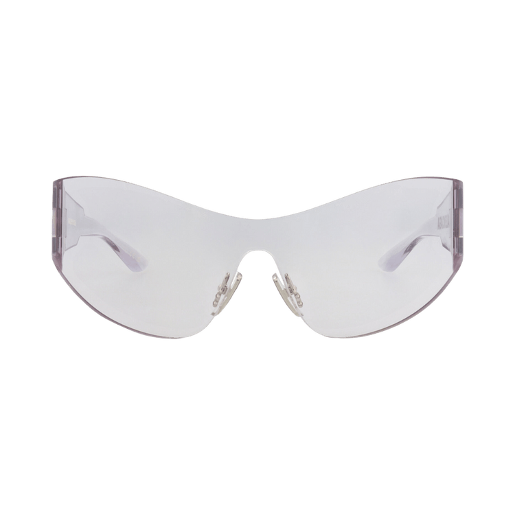 Balenciaga Shield-Frame Nylon Sunglasses — Grey