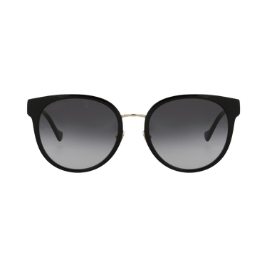 Gucci Round-Frame Injection Sunglasses — Black