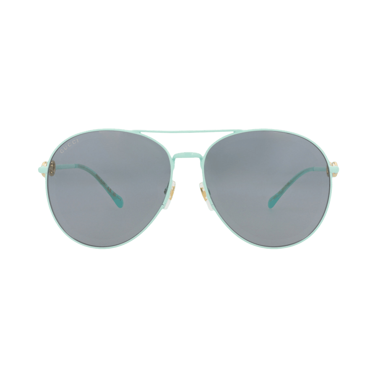 Gucci Aviator-Frame Metal Sunglasses — Green