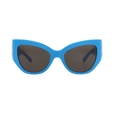 Balenciaga Cat Eye-Frame Recycled Acetate Sunglasses — Blue
