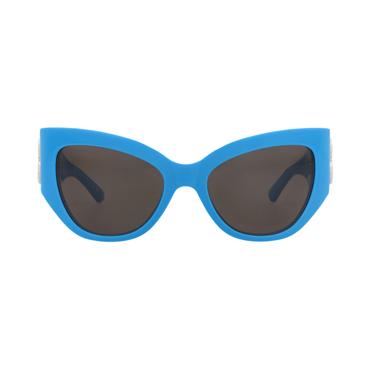 Balenciaga Cat Eye-Frame Recycled Acetate Sunglasses — Blue