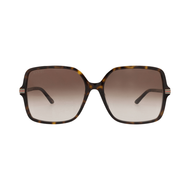 Gucci Square-Frame Recycled Acetate Sunglasses — Brown