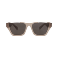 Alaïa Square-Frame Recycled Acetate Sunglasses — Brown
