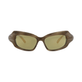 Balenciaga Square-Frame Bio Injection Sunglasses — Brown