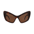 Balenciaga Cat Eye-Frame Recycled Acetate Sunglasses — Brown