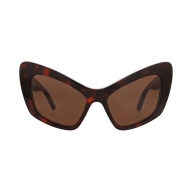 Balenciaga Cat Eye-Frame Recycled Acetate Sunglasses — Brown