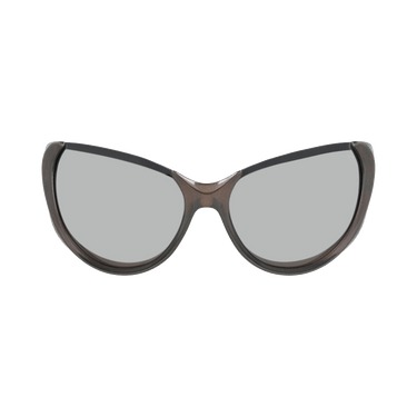 Balenciaga Cat Eye-Frame Bio Injection Rilsan Sunglasses — Silver