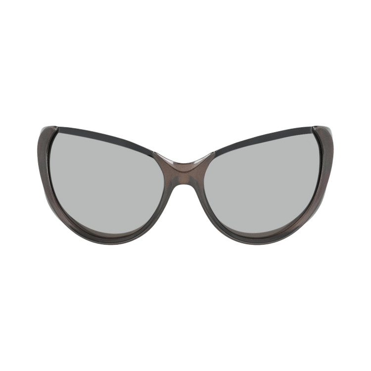 Balenciaga Cat Eye-Frame Bio Injection Rilsan Sunglasses — Silver