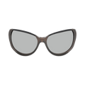 Balenciaga Cat Eye-Frame Bio Injection Rilsan Sunglasses — Silver