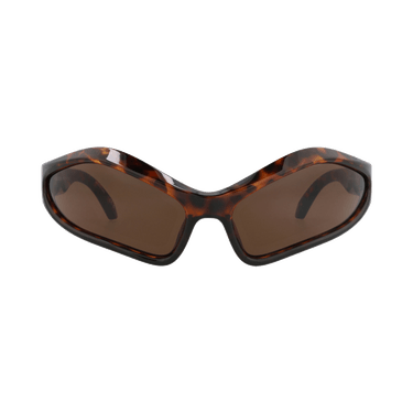 Balenciaga Shield-Frame Bio Injection Sunglasses — Brown
