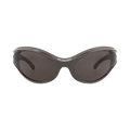 Balenciaga Shield-Frame Bio Injection Sunglasses — Grey