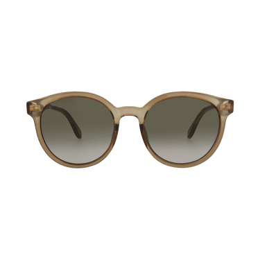 Gucci Round-Frame Injection Sunglasses — Brown