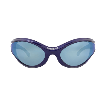 Balenciaga Shield-Frame Bio Injection Sunglasses — Blue
