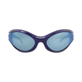 Balenciaga Shield-Frame Bio Injection Sunglasses — Blue
