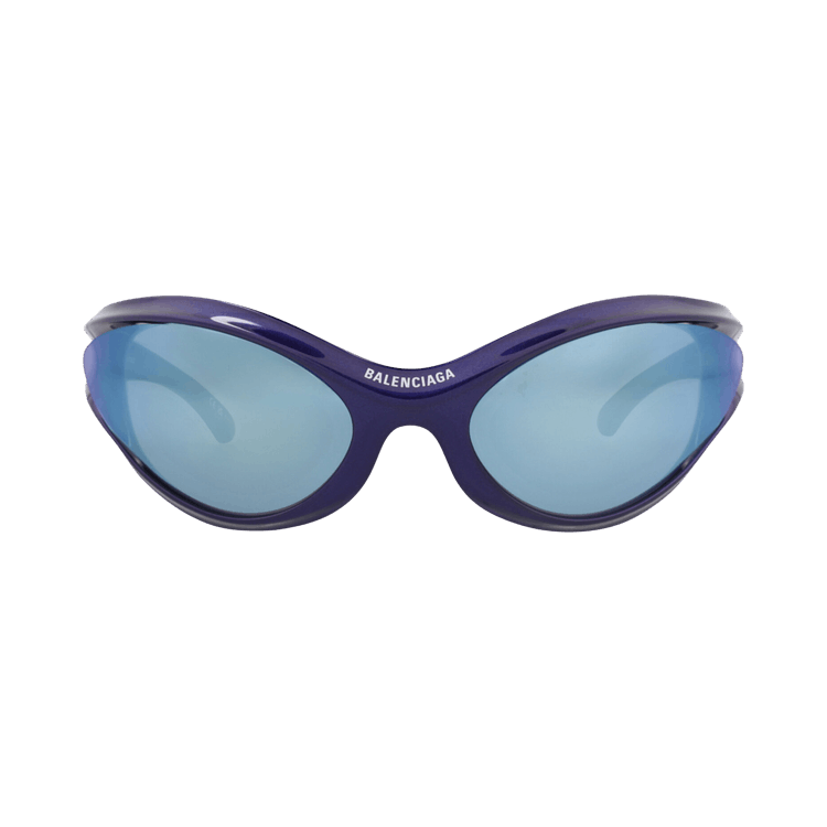 Balenciaga Shield-Frame Bio Injection Sunglasses — Blue