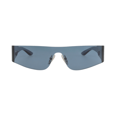 Balenciaga Shield-Frame Nylon Sunglasses — Blue