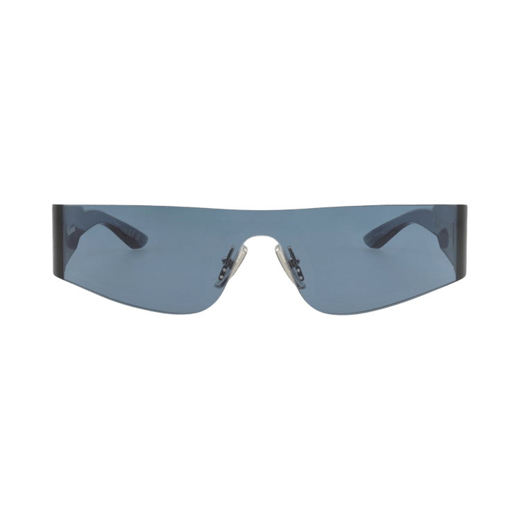Balenciaga Shield-Frame Nylon Sunglasses — Blue