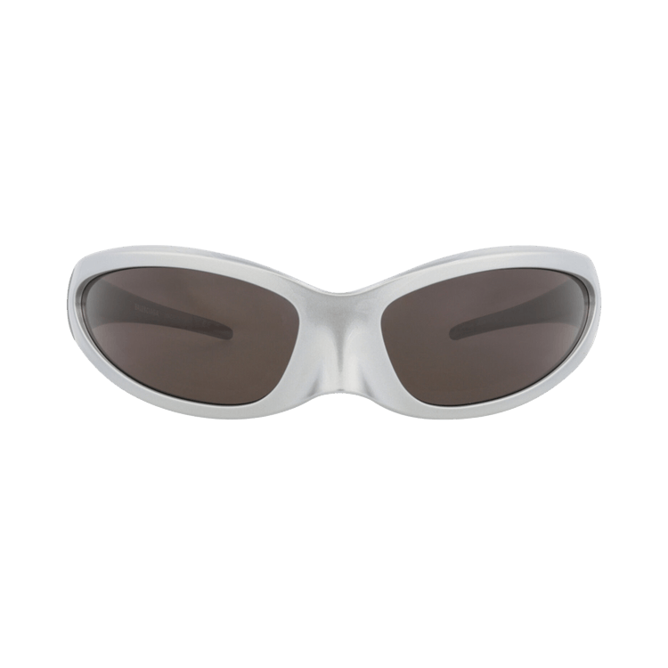 Balenciaga Shield-Frame Bio Injection Sunglasses — Silver