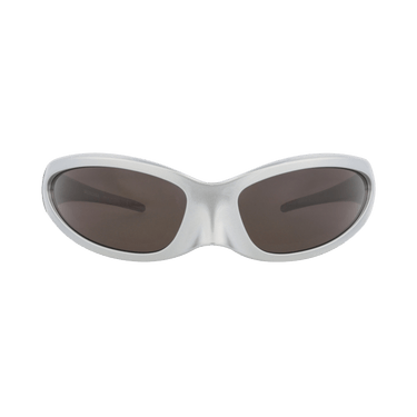 Balenciaga Shield-Frame Bio Injection Sunglasses — Silver