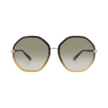 Chloé Round-Frame Bio Injection Sunglasses — Black