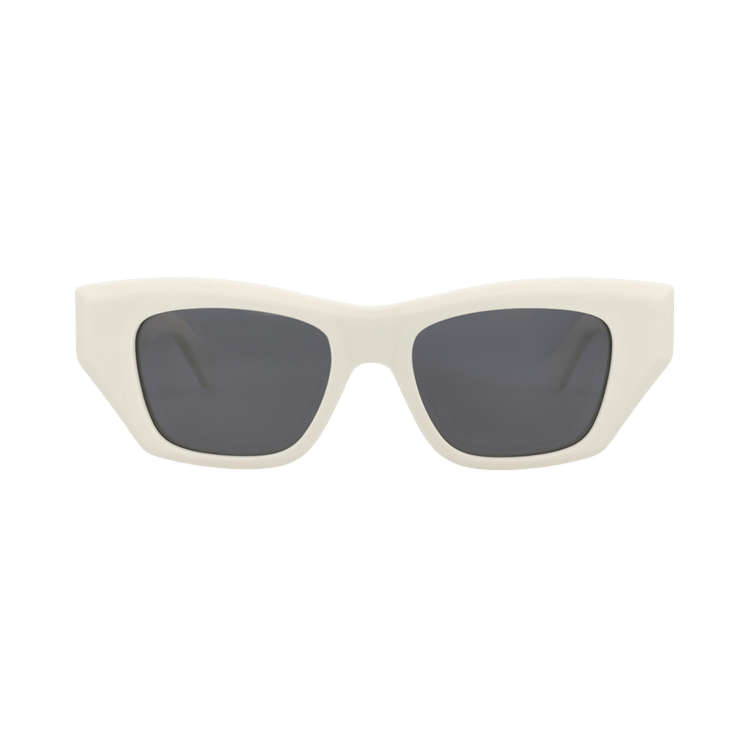 Alaïa Square-Frame Recycled Acetate Sunglasses — White
