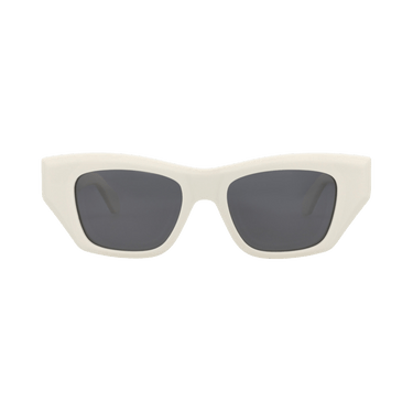 Alaïa Square-Frame Recycled Acetate Sunglasses — White