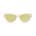 Bottega Veneta Cat Eye-Frame Recycled Acetate Sunglasses — White