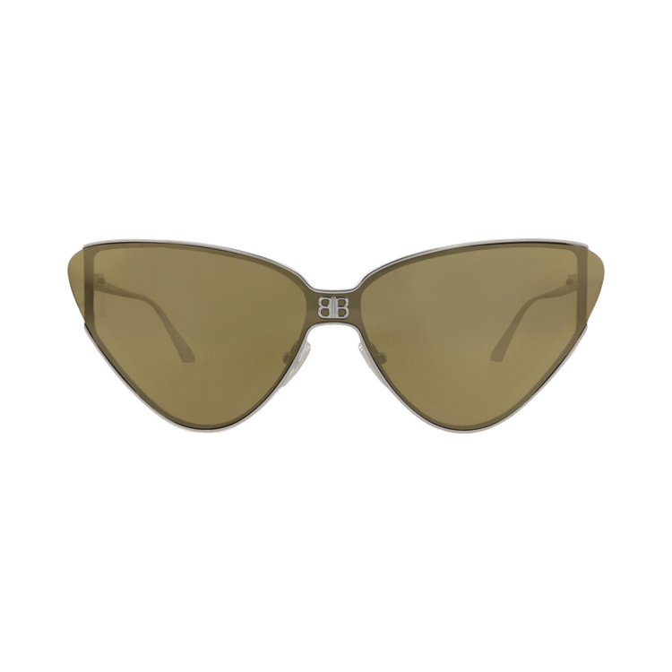Balenciaga Cat Eye-Frame Metal Sunglasses — Silver