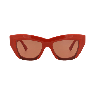 Bottega Veneta Cat Eye-Frame Recycled Acetate Sunglasses — Orange