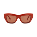 Bottega Veneta Cat Eye-Frame Recycled Acetate Sunglasses — Orange